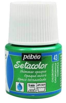 Pebeo Setacolor Shimmer (Pırıltılı) Opak Kumaş Boyası 43 CHLOROPHYLL - 1