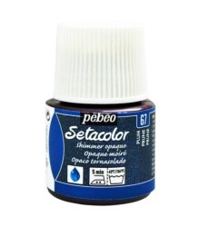Pebeo Setacolor Shimmer (Pırıltılı) Opak Kumaş Boyası 67 PLUM - 1
