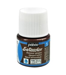 Pebeo Setacolor Shimmer (Pırıltılı) Opak Kumaş Boyası 75 CHOCOLATE CHIP - 1