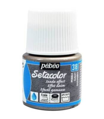 Pebeo Setacolor Suede Effect (Süet Etkisi) Kumaş Boyası 318 PEBBLE - 1