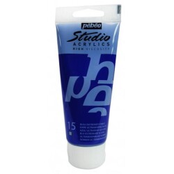 Pebeo Studio Akrilik Boya 100 ml. 15 Dark Ultramarine Blue - 1