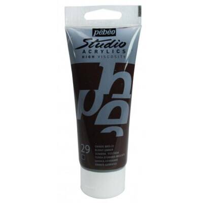 Pebeo Studio Akrilik Boya 100 ml. 29 Burnt Umber - 1