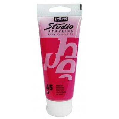 Pebeo Studio Akrilik Boya 100 ml. 45 Vivid Pink - 1