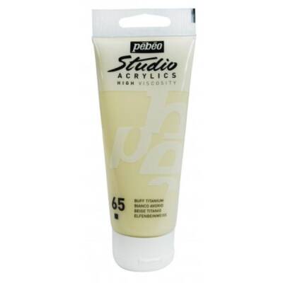 Pebeo Studio Akrilik Boya 100 ml. 65 Buff Titanium - 1