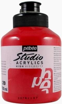 Pebeo Studio Akrilik Boya 500 ml 20 Quinacridone Scarlet - 1