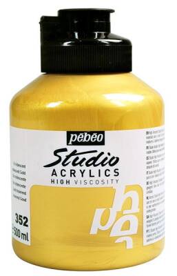 Pebeo Studio Akrilik Boya 500 ml 352 Iridescent Gold - 1