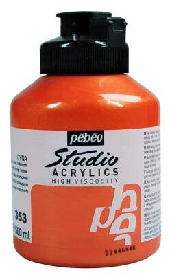 Pebeo Studio Akrilik Boya 500 ml 353 Iridescent Orange Yellow - 1