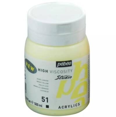 Pebeo Studio Akrilik Boya 500 ml 51 Bright Yellow - 1