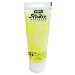 Pebeo Studio Fosforlu Akrilik Boya 372 Fluorescent Yellow - 1