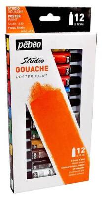 Pebeo Studio Guaj Boya Seti 12 Renk x 12 ml. - 1
