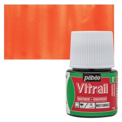 Pebeo Vitrail Cam Boyası 45 ml. 12 Crimson - 1