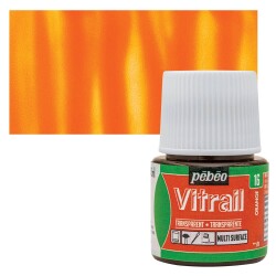 Pebeo Vitrail Cam Boyası 45 ml. 16 Orange - 1