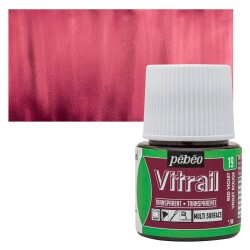 Pebeo Vitrail Cam Boyası 45 ml. 19 Red Violet - 1