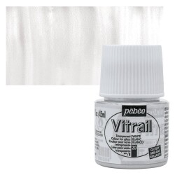 Pebeo Vitrail Cam Boyası 45 ml. 20 White - 1