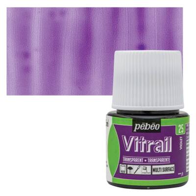 Pebeo Vitrail Cam Boyası 45 ml. 25 Violet - 1