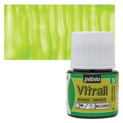 Pebeo Vitrail Cam Boyası 45 ml. 34 Apple Green - 1