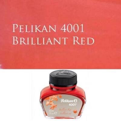 Pelikan 4001 Dolmakalem Mürekkebi 30 ml. KIRMIZI - 1