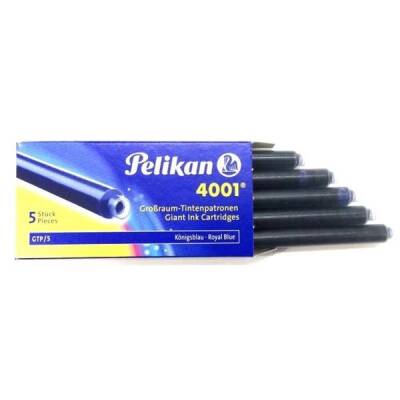 Pelikan 4001 Uzun Mürekkep Kartuşu 5'li Kutu MAVİ - 1