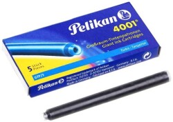 Pelikan 4001 Uzun Mürekkep Kartuşu 5'li Kutu TURKUAZ - 1