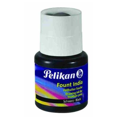 Pelikan Drawing Ink - Çini Mürekkebi 30 ml. Damlalıklı Şişe SİYAH - 1