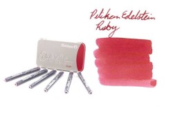 Pelikan Edelstein Mürekkep Kartuşu 6'lı Metal Kutu RUBY (RED) - 1