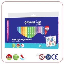 Penmark Süper Yıkanabilir Fırça Uçlu Keçeli Kalem 24 Renk - 1