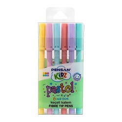 Pensan Kidz Keçeli Boya Kalemi 6 Pastel Renk - 1