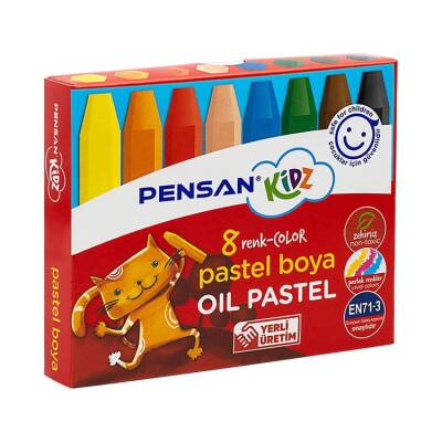 Pensan Kidz Pastel Boya 8 Renk - 1