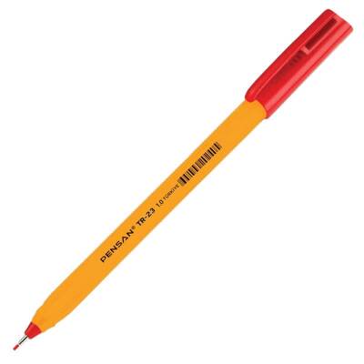 Pensan TR-23 Üçgen Tükenmez Kalem Kırmızı 1 Adet - 1