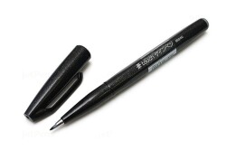 Pentel Brush Sign Pen BLACK - 1