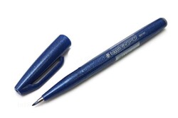 Pentel Brush Sign Pen BLUE - 1