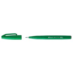 Pentel Brush Sign Pen GREEN SES15C-D - 1