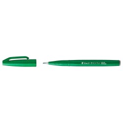 Pentel Brush Sign Pen GREEN SES15C-D - 1