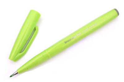 Pentel Brush Sign Pen LIGHT GREEN - 1
