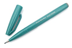 Pentel Brush Sign Pen TURQUOISE GREEN - 1