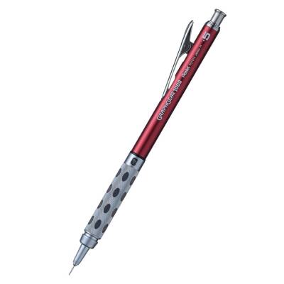 Pentel GraphGear 1000 Metal Gövde Gizli Uç Versatil Kalem 0.5 mm Kırmızı PG1015C-BX - 1