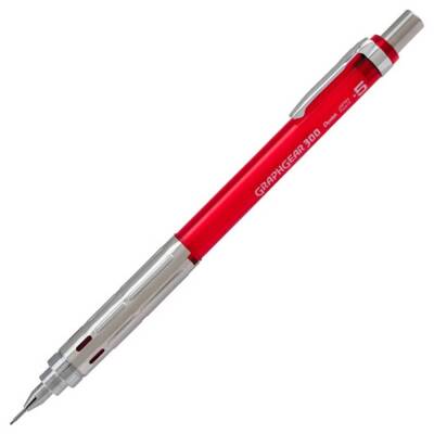 Pentel GraphGear 300 Versatil Kalem 0.5 mm Kırmızı PG315-TBX - 1