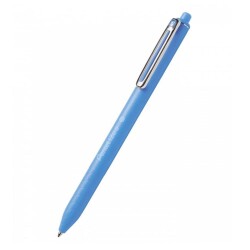Pentel iZee Yağ Bazlı Mekanizmalı Roller Kalem 0.7 mm Açık Mavi BX467-S - 1