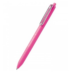 Pentel iZee Yağ Bazlı Mekanizmalı Roller Kalem 0.7 mm Pembe BX467-P - 1