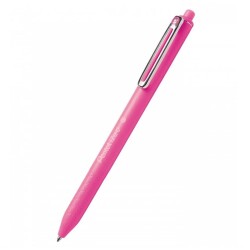 Pentel iZee Yağ Bazlı Mekanizmalı Roller Kalem 0.7 mm Pembe BX467-P - 1