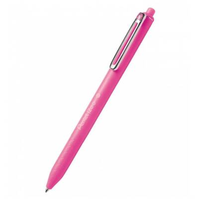 Pentel iZee Yağ Bazlı Mekanizmalı Roller Kalem 0.7 mm Pembe BX467-P - 1