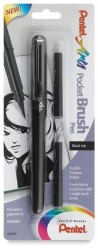 Pentel Pocket Brush Pen Cep Tipi Fırça Kalem + 2 Yedek Kartuş - 1