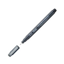 Pentel Pointliner Fiber Uçlu Çizim Kalemi 0.5 mm - 1