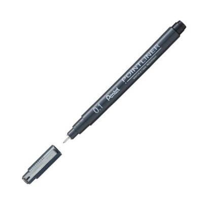 Pentel Pointliner Fiber Uçlu Çizim Kalemi 0.1 mm - 1