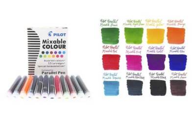 Pilot Parallel Pen Orjinal Kartuş 12 Adet Farklı Renk - 1