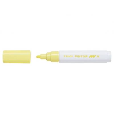 Pilot Pintor Dekorasyon Boyama Kalemi 1.4 mm (M) Pastel Sarı - 1