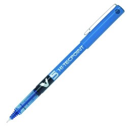 Pilot V5 Hi-Tecpoint İğne Uçlu Kalem MAVİ - 1