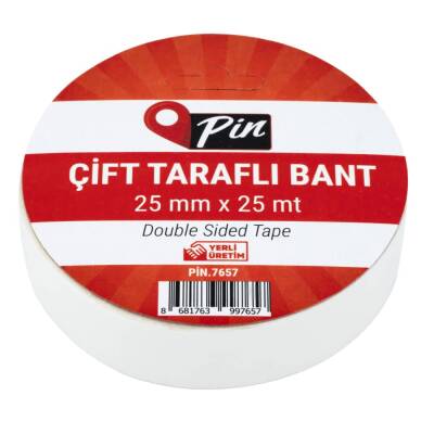 Pin Çift Taraflı Bant 25 mm x 25 mt - 1