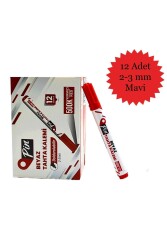 Pin Doldurulabilir Beyaz Tahta Kalemi Kırmızı 12 Adet - 1