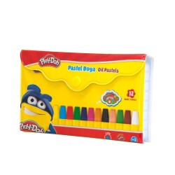 Play-Doh 12 Renk Çantalı Pastel Boya - 1